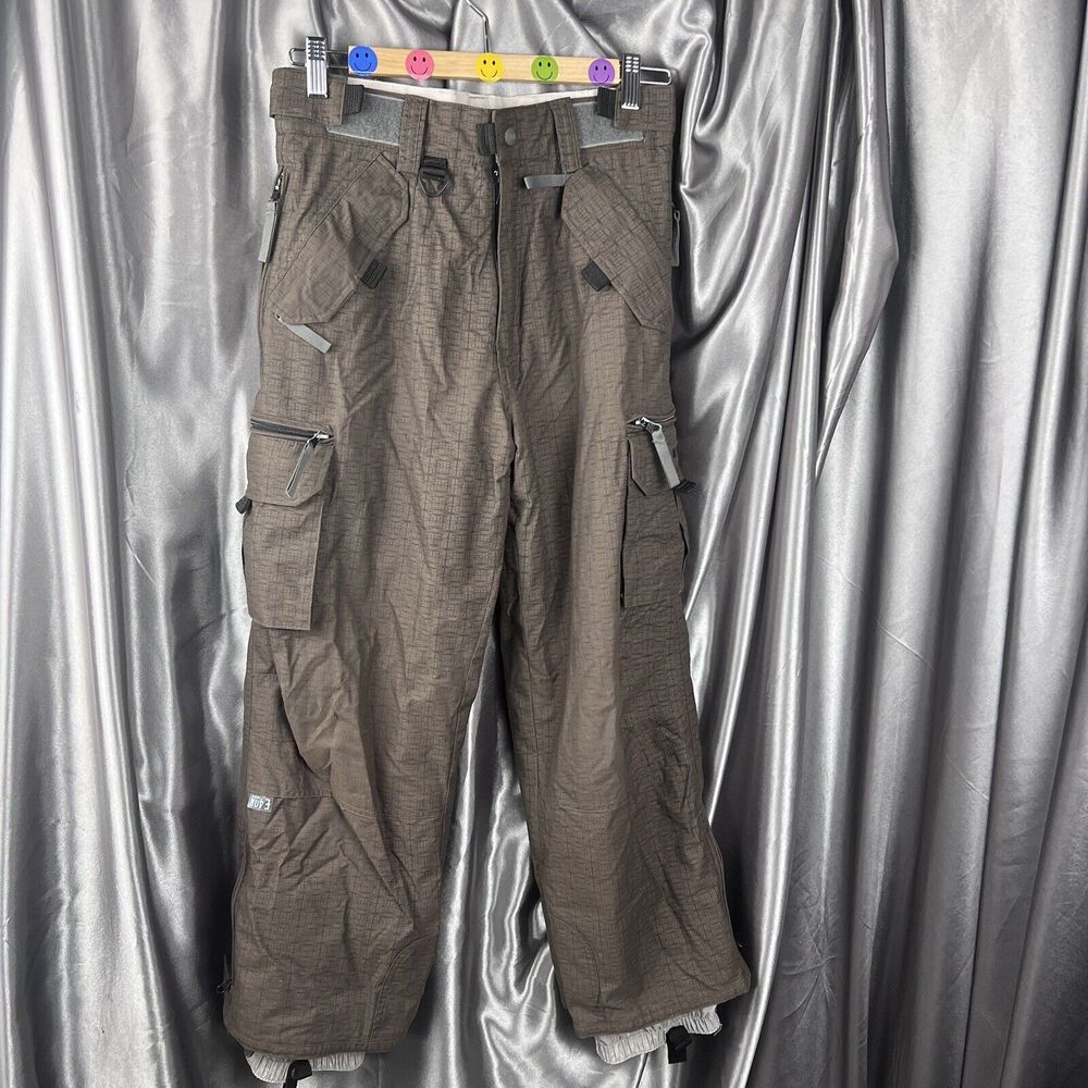 E408 Snow Pants Kids Sz Medium Snowboard Ski Adjustable Pockets Insulated Winter
